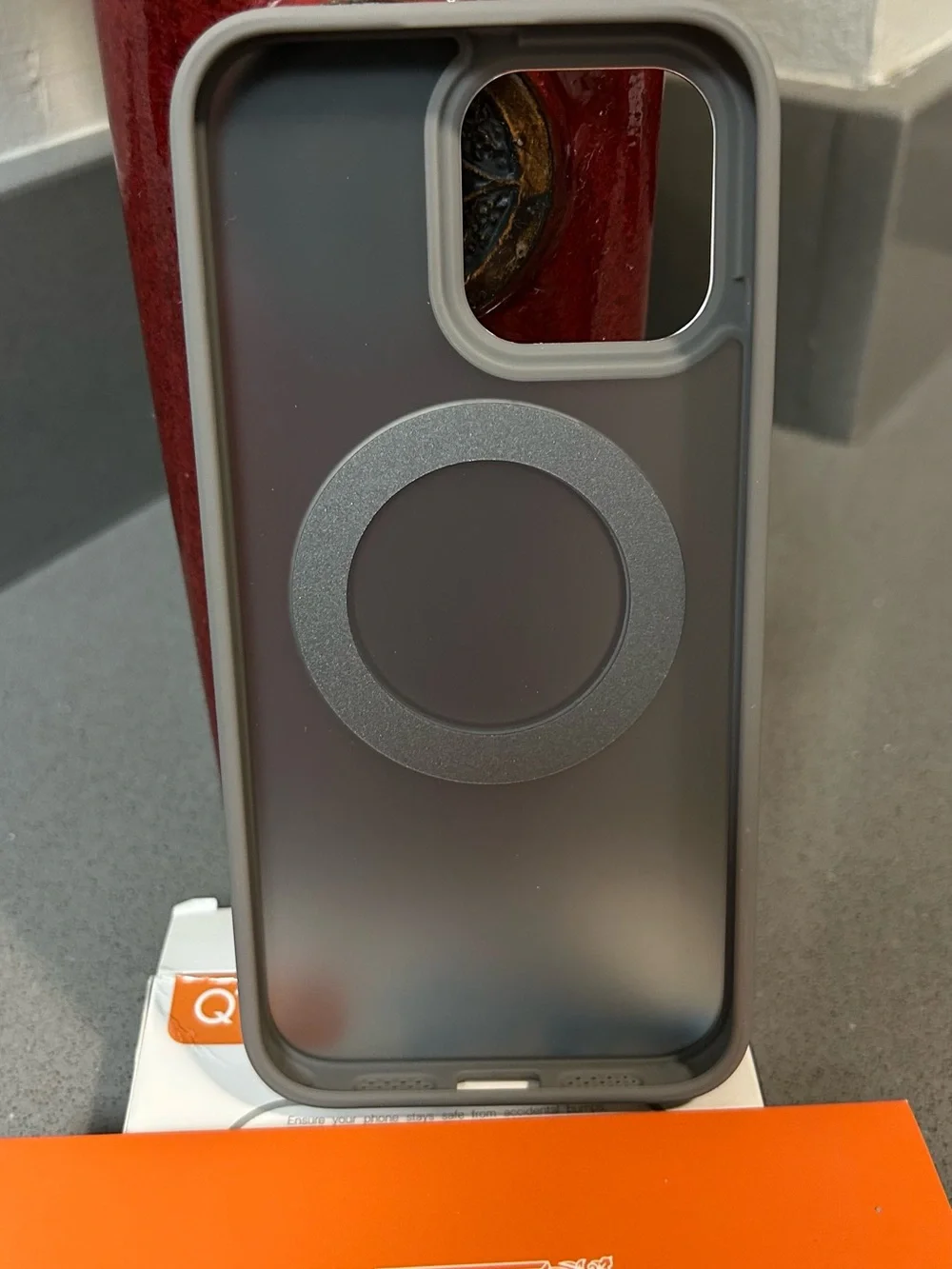 Gray Magnetic Phone Case 15 Pro Max